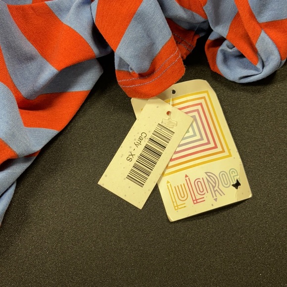 LuLaRoe New XS Striped Carly Dress Extra Small NWT - Picture 7 of 9